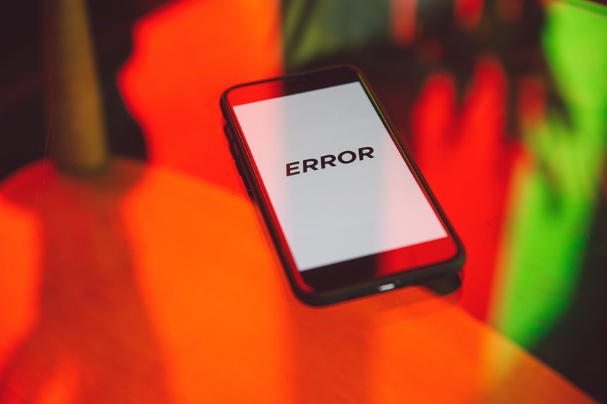 user actions for persistent errors with 501 777 1028